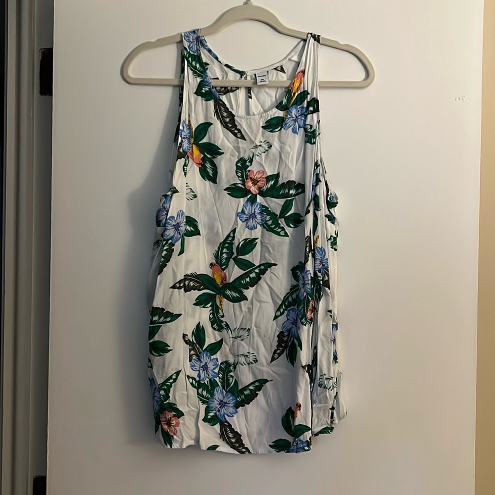 Old Navy Tropical Flower tank. Size XXL